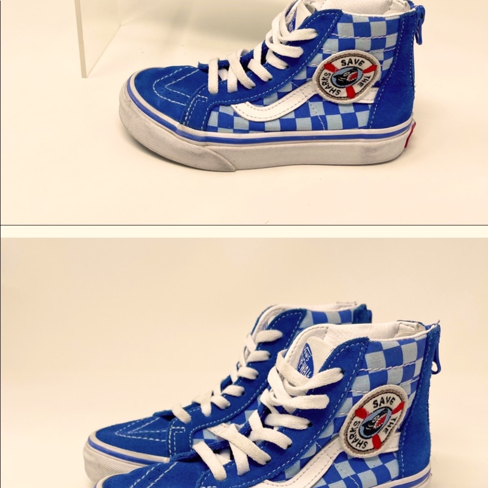 Toddler Shark Week VANS high tops 11m